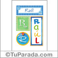 Raúl - Carteles e iniciales