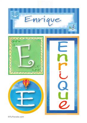 Enrique - Carteles e iniciales