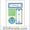 William - Carteles e iniciales