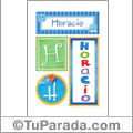 Horacio, nombre, imagen para imprimir
