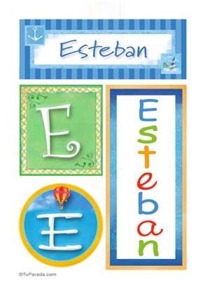 Esteban, nombre, imagen para imprimir