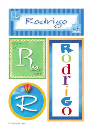 Rodrigo, nombre, imagen para imprimir