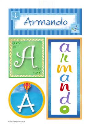 Armando, nombre, imagen para imprimir