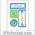 Orlando, nombre, imagen para imprimir