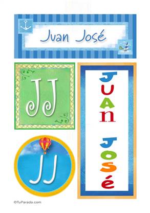 Juan José, nombre, imagen para imprimir