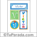 Victor, nombre, imagen para imprimir