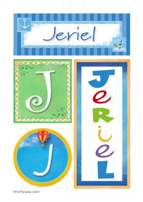 Jeriel, nombre, imagen para imprimir