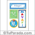 Mayari, nombre, imagen para imprimir
