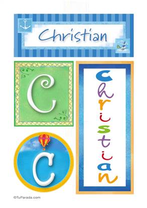 Christian, nombre, imagen para imprimir