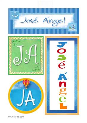 José Angel, nombre, imagen para imprimir