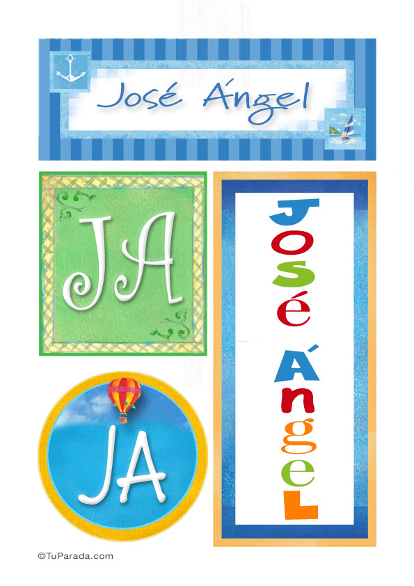 José Angel, nombre, imagen para imprimir