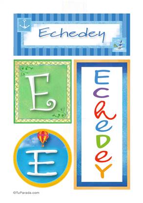 Echedey, nombre, imagen para imprimir