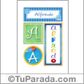 Alfredo, nombre, imagen para imprimir