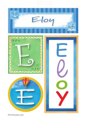 Eloy, nombre, imagen para imprimir