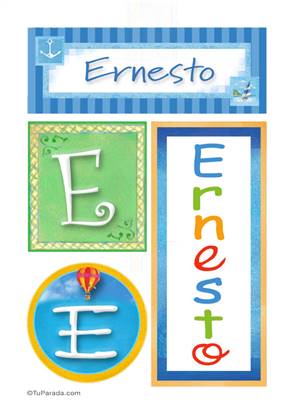 Ernesto, nombre, imagen para imprimir