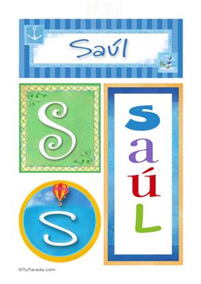 Saúl, nombre, imagen para imprimir