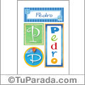 Pedro, nombre, imagen para imprimir