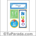 Hugo, nombre, imagen para imprimir