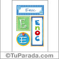Enoc, nombre, imagen para imprimir