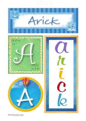Arick, nombre, imagen para imprimir