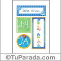 John Arick, nombre, imagen para imprimir