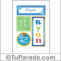 Ryan, nombre, imagen para imprimir