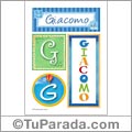 Giacomo, nombre, imagen para imprimir
