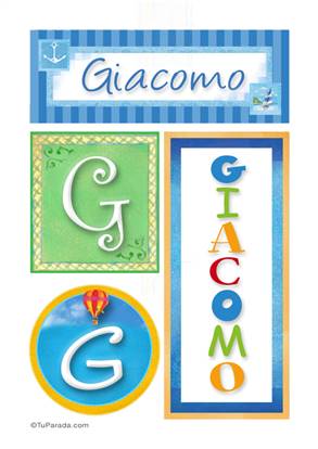 Giacomo, nombre, imagen para imprimir