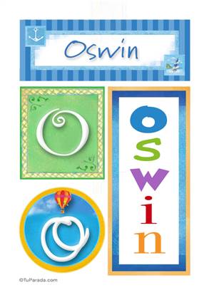 Oswin, nombre, imagen para imprimir