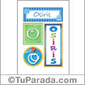 Osiris, nombre, imagen para imprimir