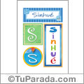 Sinhué, nombre, imagen para imprimir