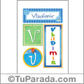 Vladimir, nombre, imagen para imprimir