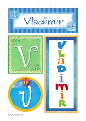 Vladimir, nombre, imagen para imprimir
