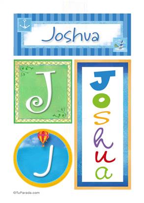 Joshua, nombre, imagen para imprimir