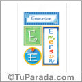 Emerson, nombre, imagen para imprimir