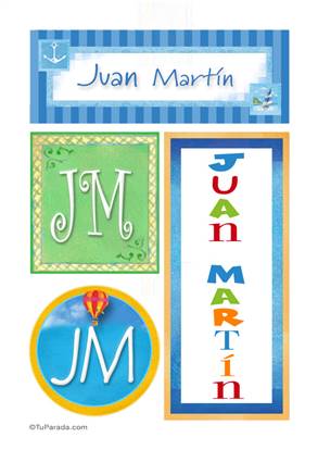 Juan Martin, nombre, imagen para imprimir