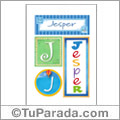 Jesper, nombre, imagen para imprimir