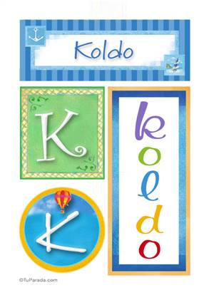 Koldo, nombre, imagen para imprimir