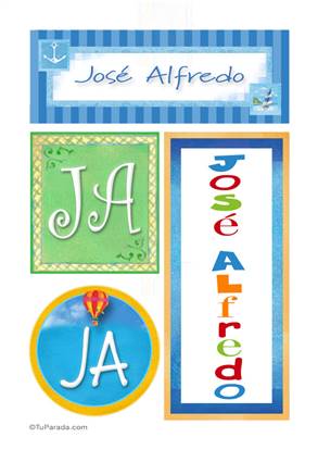 José Alfredo, nombre, imagen para imprimir