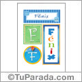 Fénix, nombre, imagen para imprimir
