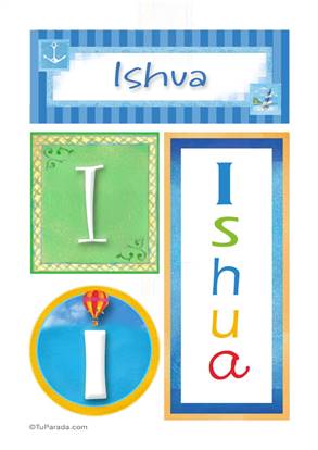 Ishua, nombre, imagen para imprimir