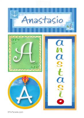 Anastasio, nombre, imagen para imprimir