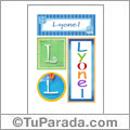 Lyonel, nombre, imagen para imprimir