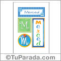 Merced, nombre, imagen para imprimir