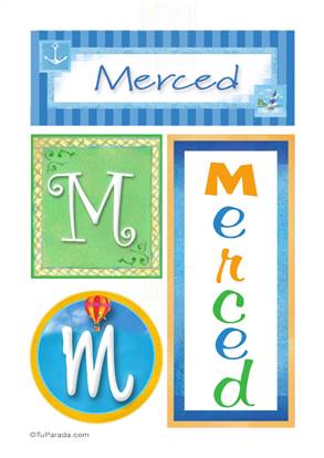 Merced, nombre, imagen para imprimir