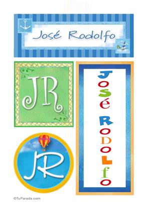 José Rodolfo, nombre, imagen para imprimir