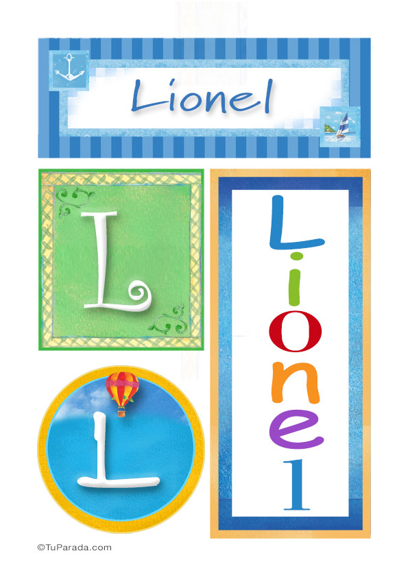 Lionel, nombre, imagen para imprimir