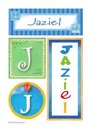 Jaziel, nombre, imagen para imprimir