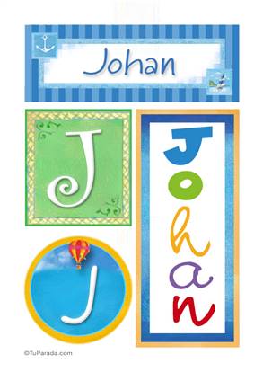 Johan, nombre, imagen para imprimir