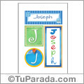 Joseph, nombre, imagen para imprimir